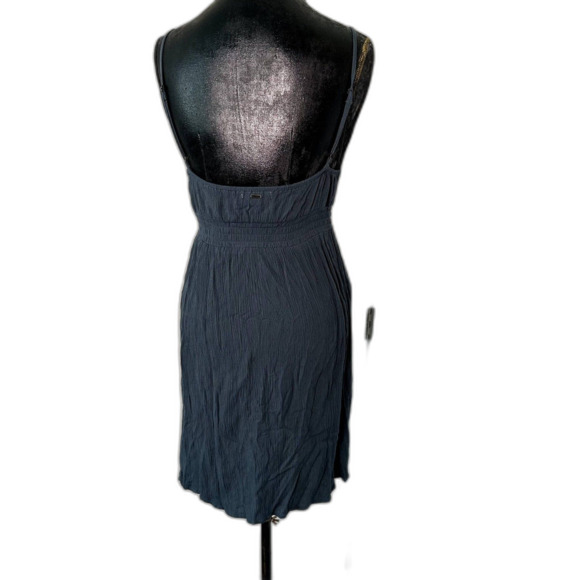 O'Neill Women’s Mini Dress Blue Grey Wrap V-Neck Summer Sundress Boho Size M - Picture 3 of 7